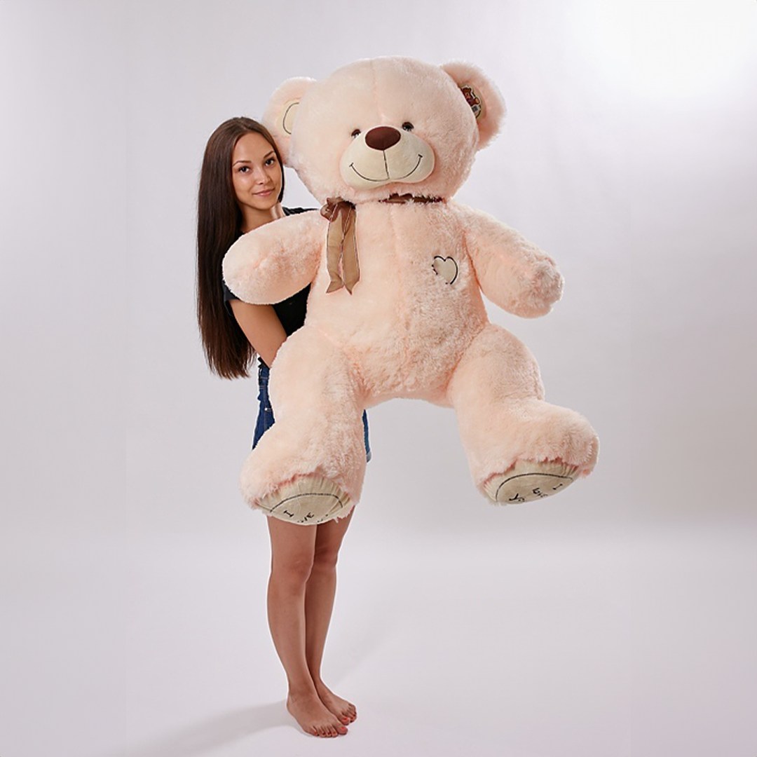 XXL teddy 160 CM light pink "I LOVE YOU"