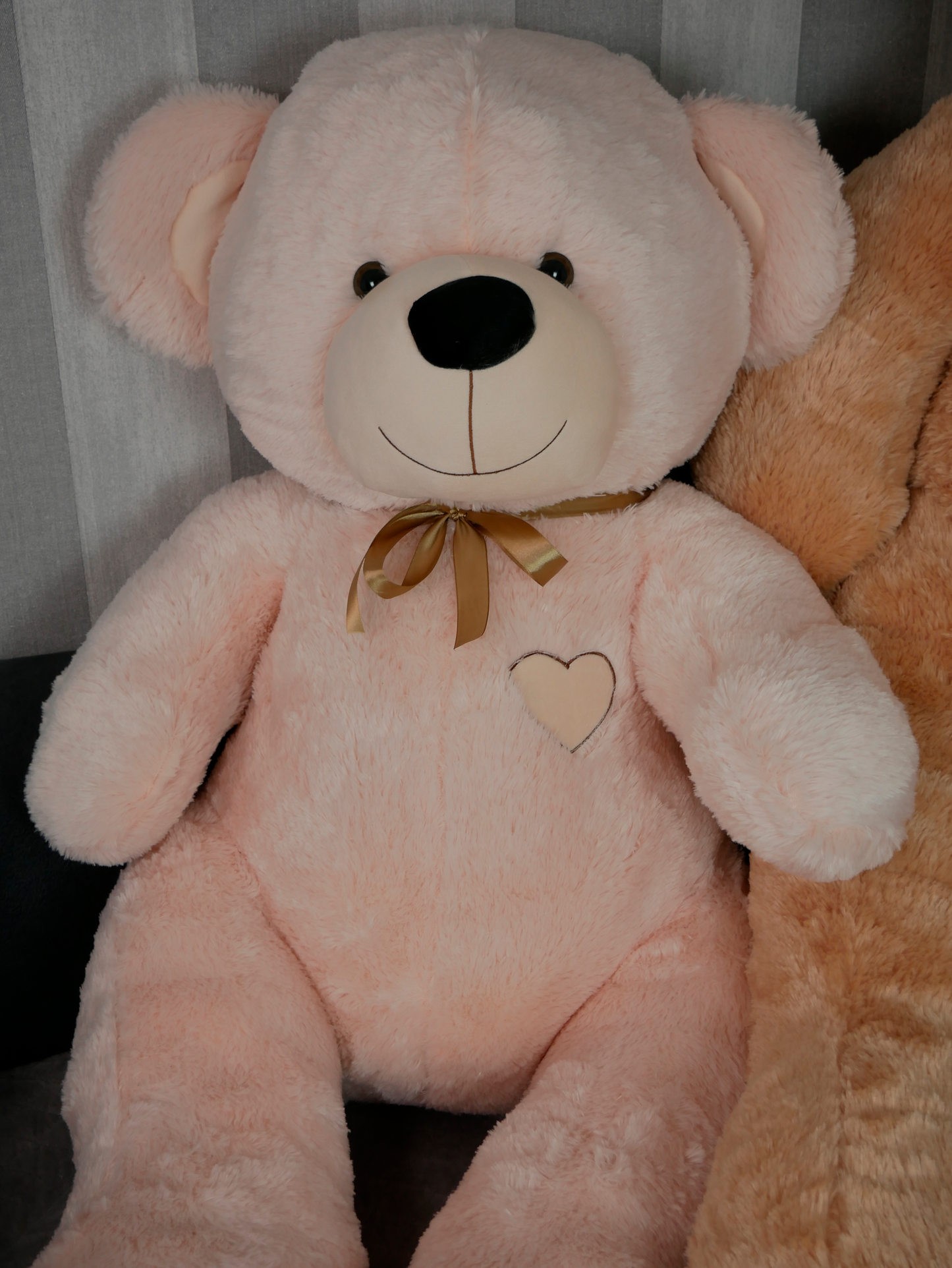 XXL teddy 160 CM light pink "I LOVE YOU"