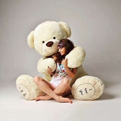 BiG XXXL 240 CM Teddy Bear "I LOVE YOU" Vanilla
